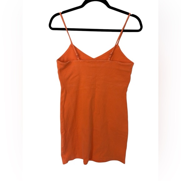 BB DAKOTA STEVE MADDEN Orange short body on dress with cut out size L - Picture 3 of 4